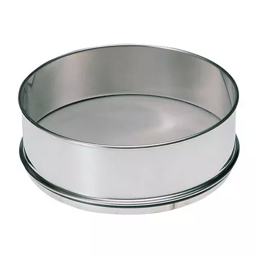 AS ONE Round Sieve Φ200×45 mm Silver, 5-5391-57