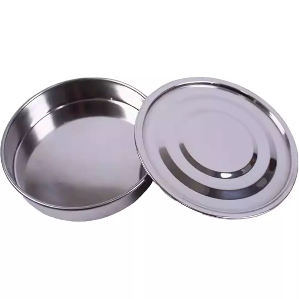 Vesca GE- 010 Lid and Pan 200 mm Diameter, Stainless Steel 304 Body for Test Sieve