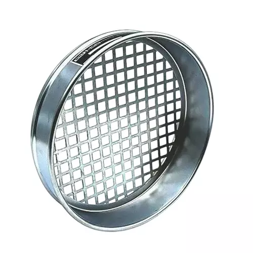 ENKAY Sieve Galvanized Iron 45 cm Diameter for Soil, Cement & Powder Testing Use (Aperture Size: 4.75 - 125 mm)