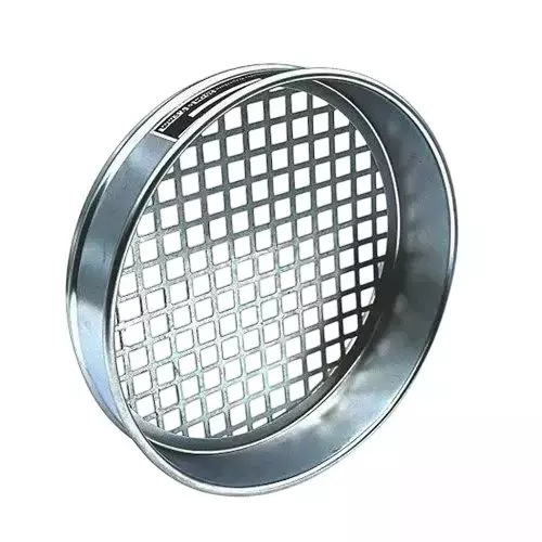 ENKAY Sieve Galvanized Iron Frame 53 mm Aperture Size 30 cm Diameter for Soil, Cement & Powder Testing Use, EKE 05204 (Pack of 2)