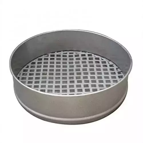 enkay-sieve-galvanized-iron-frame-265-mm-aperture-size-30-cm-diameter-for-soil-cement-powder-testing-use-eke-05210-pack-of-2
