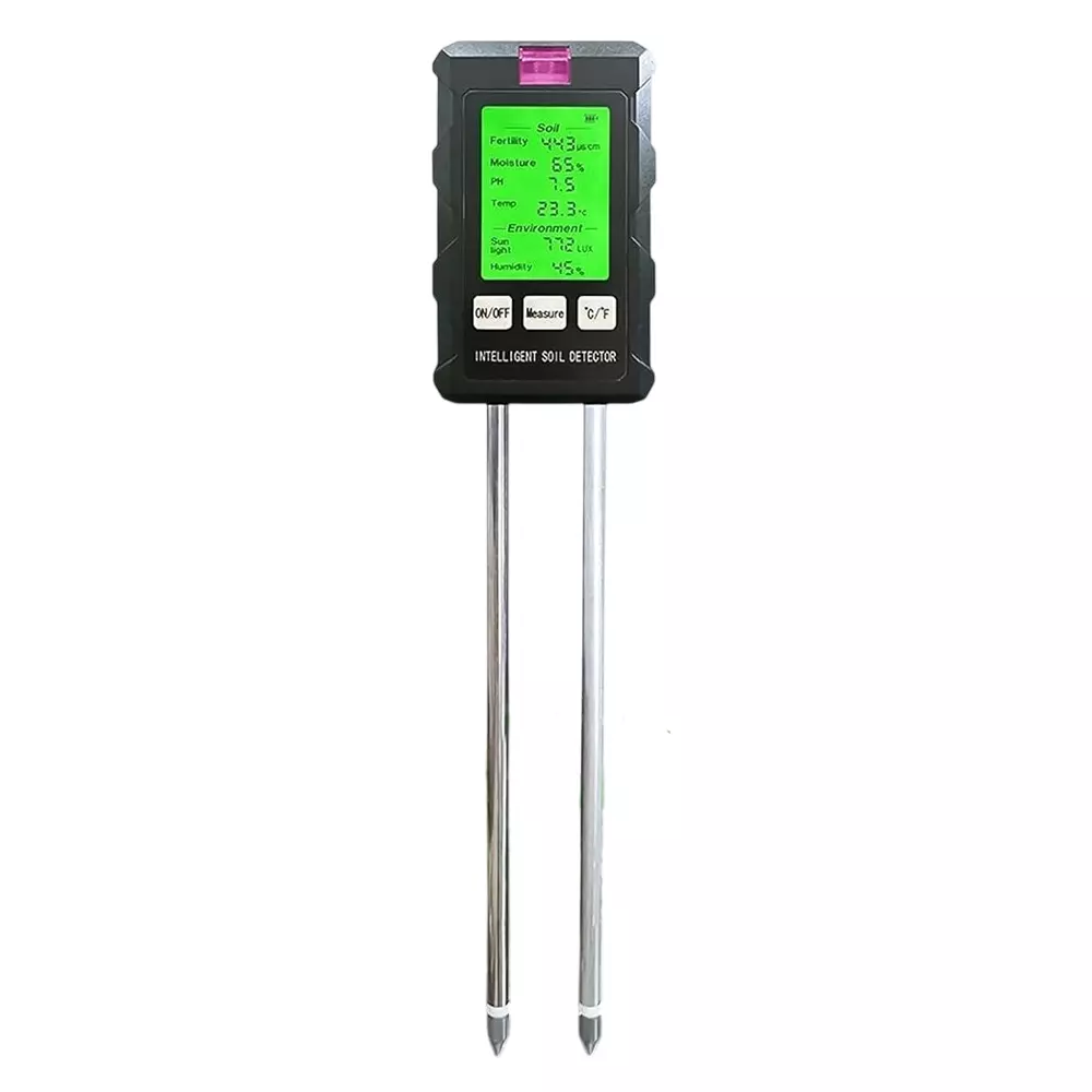 GENERIC 6 in 1 Soil Meter Digital LCD with Backlight 0-3000 μs/cm Fertility Range