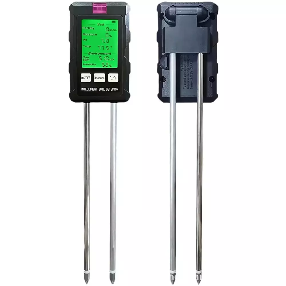 kerro-6-in-1-soil-tester-without-battery-0-50-32f-122f-temperature-range-0-99-humidity-backlit-lcd-for-garden-lawn-farm-indoor-plants-intelligent-soil-tester-6-in-1