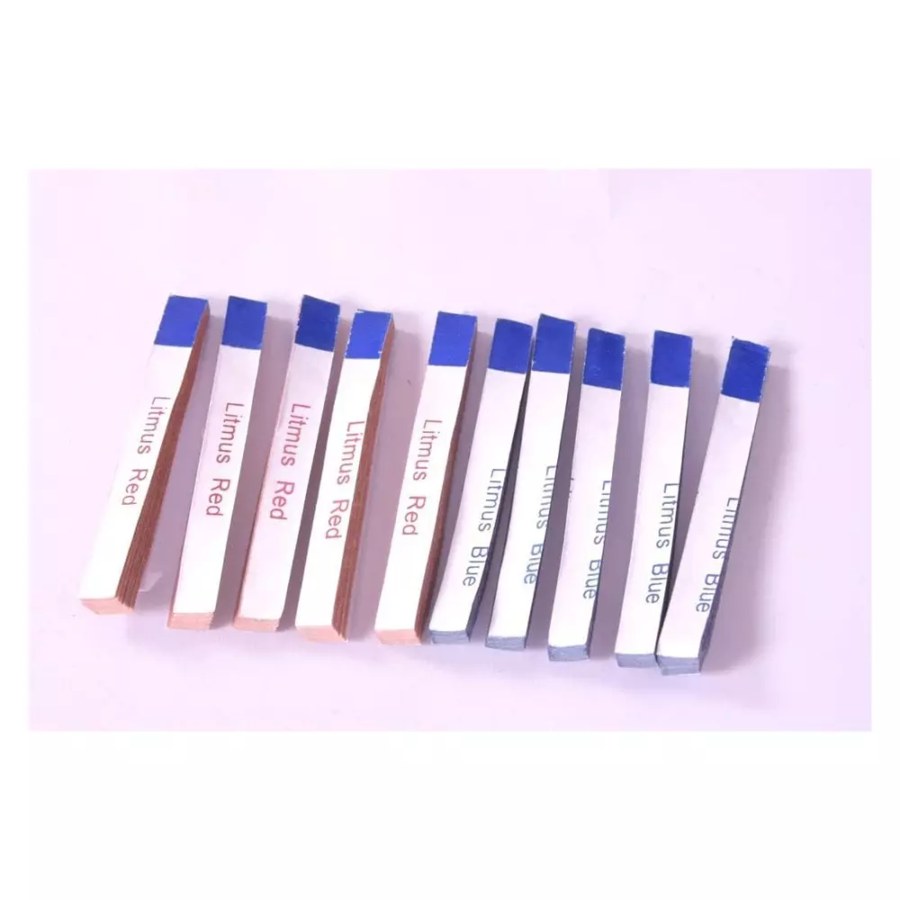 Eduscope Litmus Paper Red Blue For Testing Acid and Base Solution Science Experiments 100 Blue 100 Red Strips, ‎Litmus- TESTPAPER-PBL (Pack of 200 Pcs)