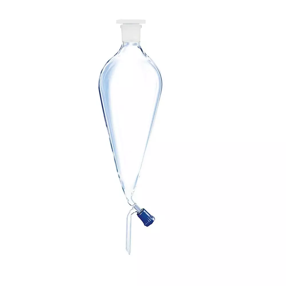 ABGIL Borosilicate Glass Separating Funnel Pear Shape with Teflon Rotaflow 25 ml Capacity, ABG2666