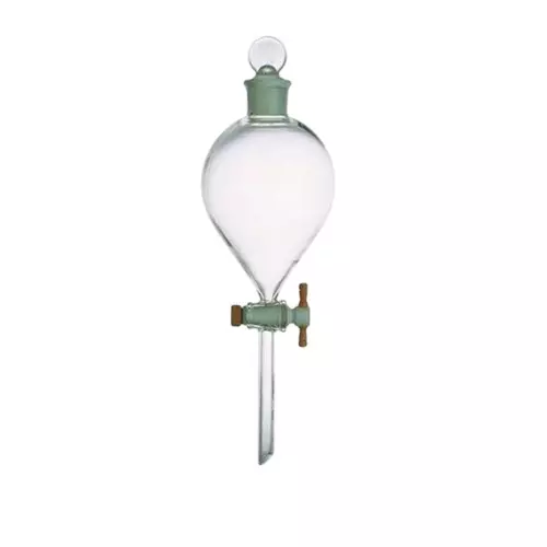 ABGIL Borosilicate Glass Separating Funnel Globe Shape with PTFE Stopcock 1000 ml Capacity, ABG2712