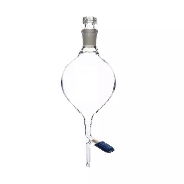 ABGIL Borosilicate Glass Separating Funnel Globe Shape with Teflon Rotaflow 100 ml Capacity, ABG2700