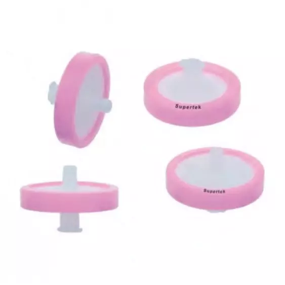 Supertek Sterile 2 Layers Syringe Filter, Dia 25 mm, Pore Size 0.22 µm, SPVG02-S25 (Pack of 100)