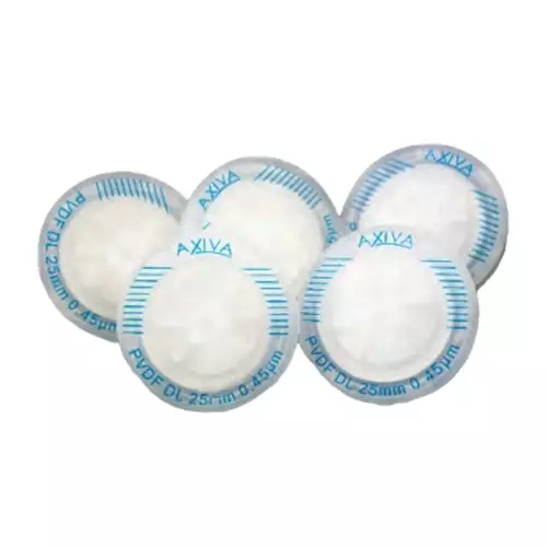 Axiva 13 mm PVDF Non Sterile Double Layered Syringe Filter SFGFPV 13RB (Pack of 100)
