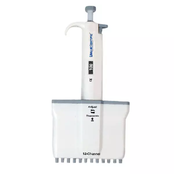 Uma Scientific Variable Volume 12 Channel Micropipette 30 - 300 µl Volume 30 Test, UMP12-V300