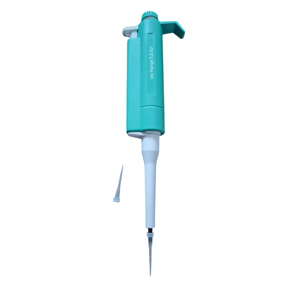 NS 0.2 µl to 2 µl Variable Range Micropipette with Calibration Report for Laboratories