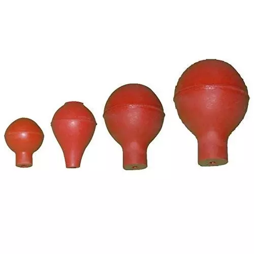 WKM Small Medium Large Extra Large Size  (Each 2 Nos) Pipette Bulb KTN382 Pack of 8 Pcs