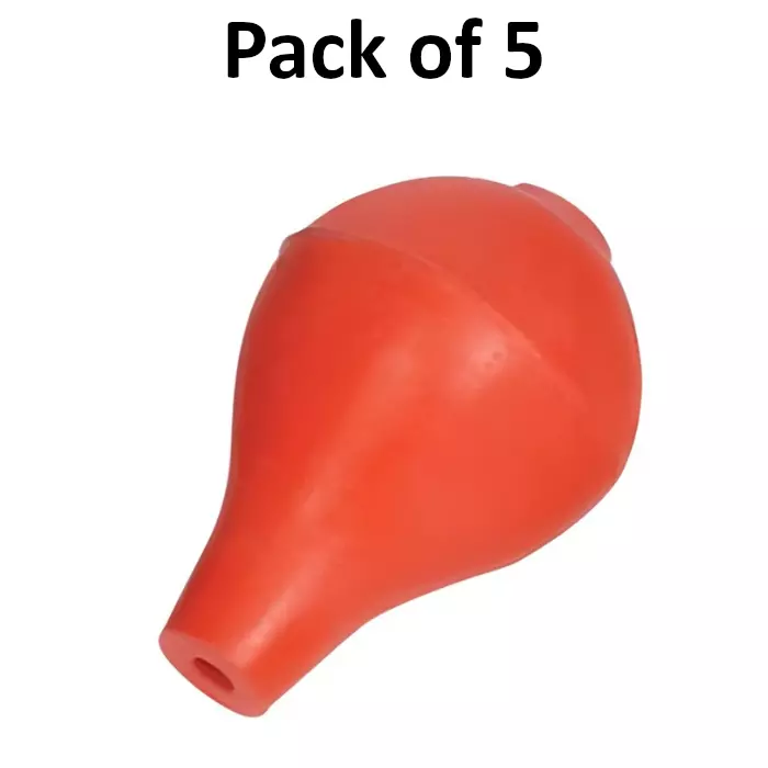 Bysafe Rubber Bulb Pear Shape for 10 ml Pipette, AG-I2W2-BT2C (Pack of 5)