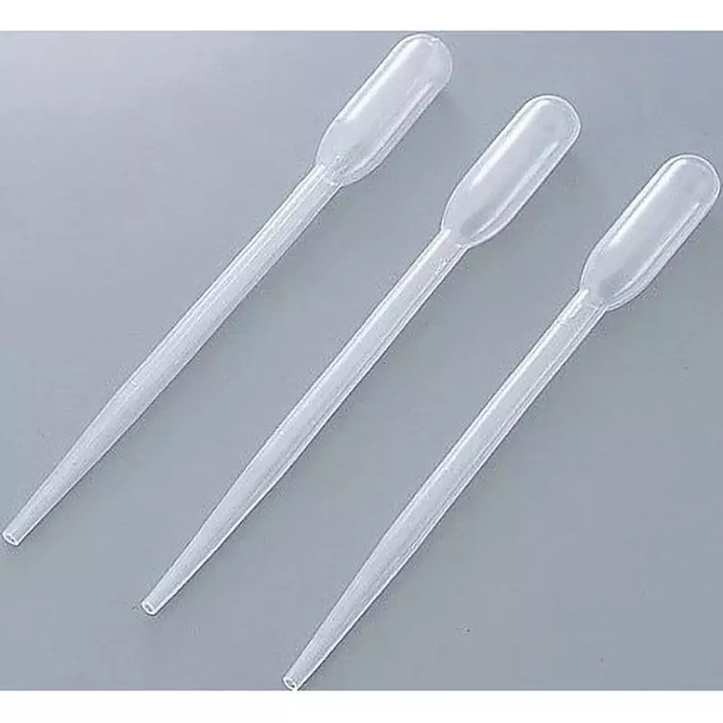 AS ONE Polyethylene Dropper 1 ml Capacity 124 mm Length, 1-4655-01