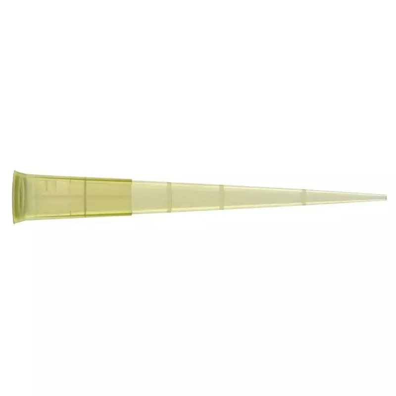 Abdos 1-200 µl Pipette Micro Tip Yellow Color Bevelled Graduated in Resealable Zip Lock Bag, P10124 (Pack of 20000)