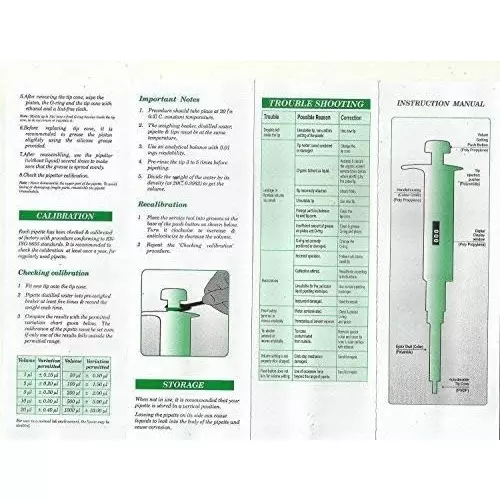 MICROFILL Volume Micro Pipette 50-500 μl Digital Display White, Orange