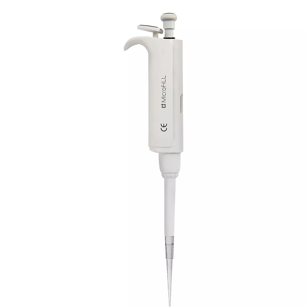 MICROFILL Fine Volume Micro Pipette 100-1000 μl Digital Display White