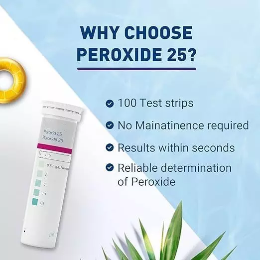 Bysafe Macherey Nagel 91319 Quantofix Peroxide Test Strips To Detect Peroxide Up To 25 PPM, ML-P2CQ-1YIV (Pack of 100 Strips)