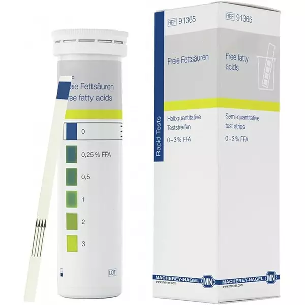 Bysafe Free Fatty Acids Test Strips 0-3% FFA Range and 50 Tests Capacity, KA-AV7K-JZ04