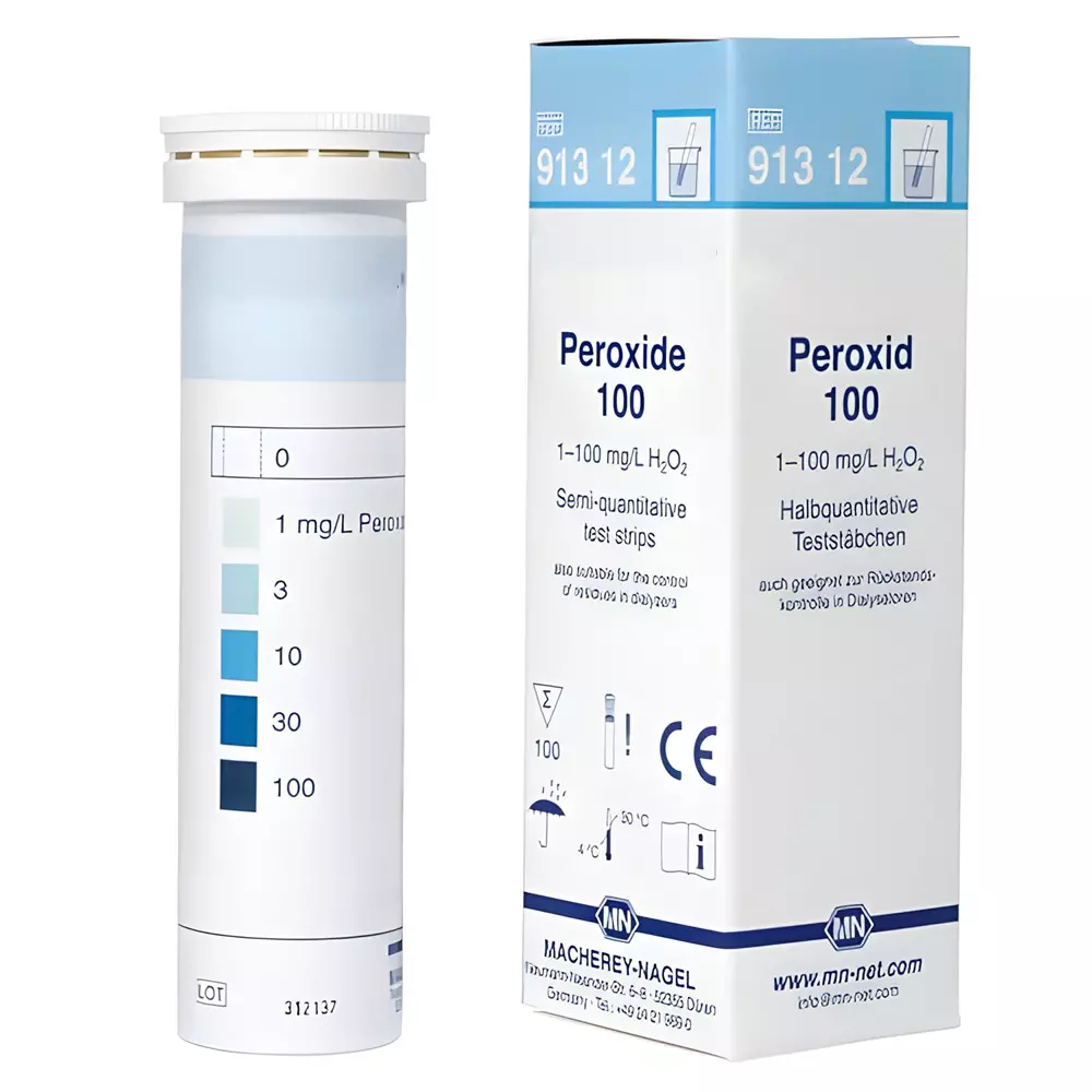 Bysafe Peroxide Test Strips 1–100 mg/L H₂O₂ Range and 2.5 Years Shelf Life, T5-VLJH-CWI2 (Pack of 100 Strips)