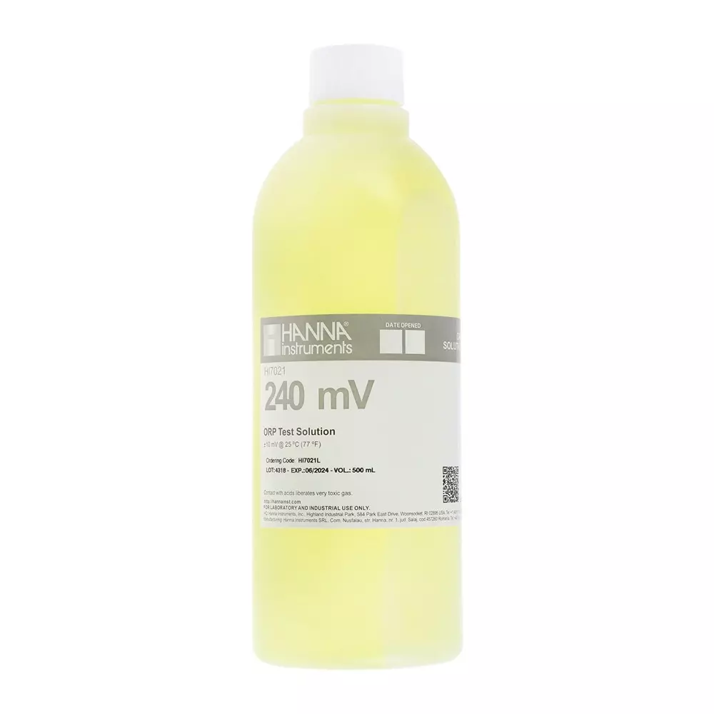 Hanna Instruments Buffer Solution, 500 ml Bottle, HI7020L