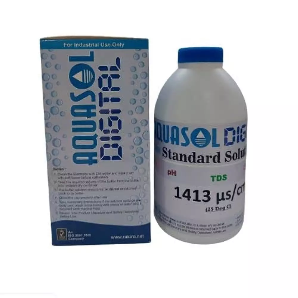 AQUASOL DIGITAL Conductivity Calibration Solution 500 ml 1413 µs/cm Range, AMB5C1