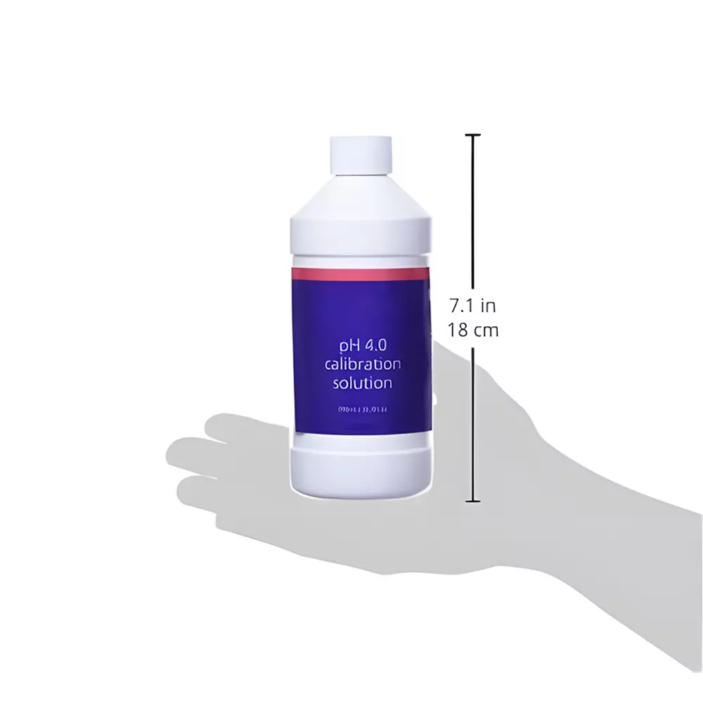 Bysafe 500 ml pH 4.0 Calibration Solution 732898 Liquid Bottle for Regular Cleaning and Calibration of Probes, 0Q-LUZ0-3WPE