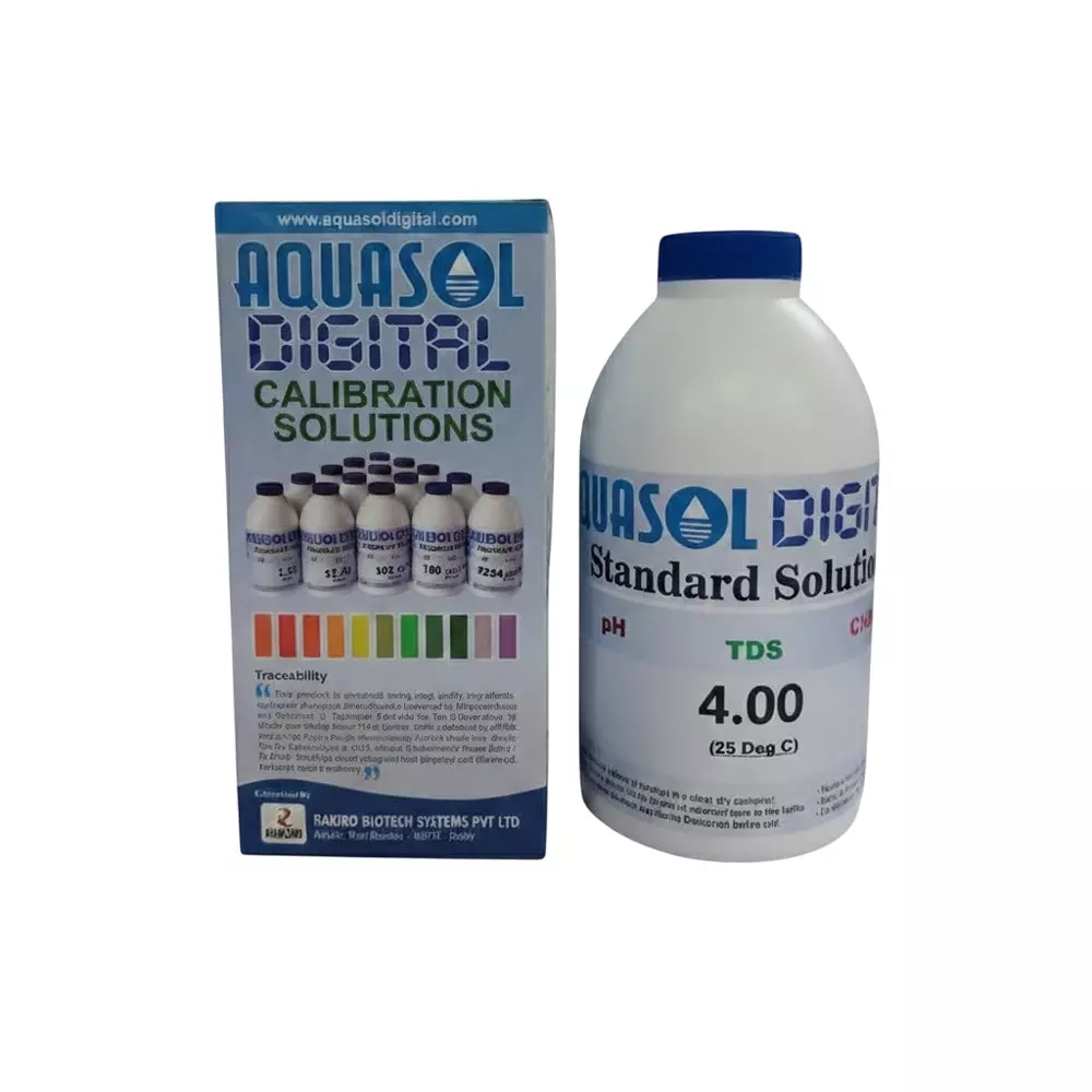 AQUASOL DIGITAL Calibration Solution 500 ml for Calibration of PH Meter, AMB5PH4