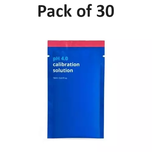 Bysafe 18 ml pH 4.0 Calibration Solution Liquid Sachet for Regular Cleaning and Calibration of Probes, SQ-AL4R-X5QM (Pack of 30)