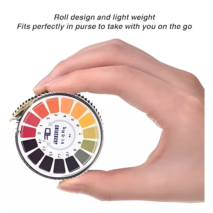 Bysafe pH Test Paper Roll 0-14 Range Litmus Paper in Plastic Housing for Laboratories, 4J-IWPJ-O9RC (Roll of 5 m)
