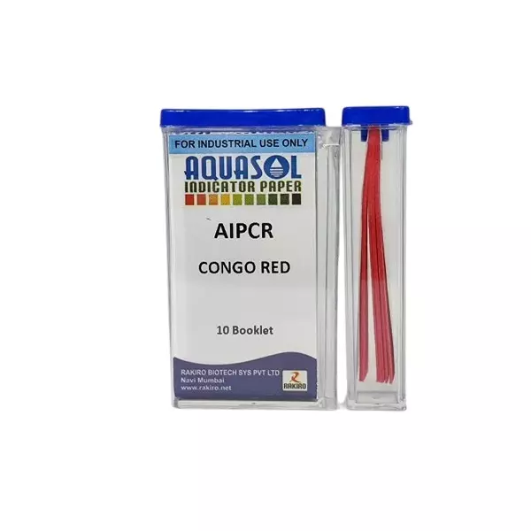 Aquasol 10 Booklets Indicator Paper Congo Red for Laboratories, ‎AIP45