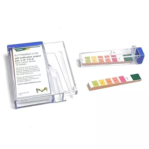 Bysafe pH Indicator Paper Book 1.0 to 14.0 for Testing Water, Soap, Lemon Juice, Vinegar, Milk, C6-JB0I-SUS3 (Pack of 10)