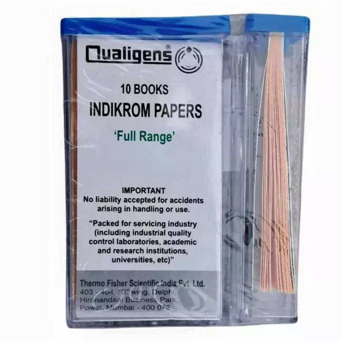 Qualigens Indicator Papers 3.5 to 6.0 pH (10 Books), Q38171
