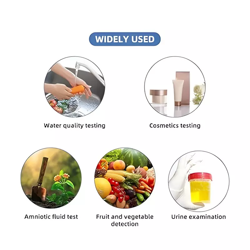 Bysafe 480 pH Strips Range 1-14, Size Approx. 45 mm x 7 mm for Distinguishing between Acids and Bases, OMPHB6
