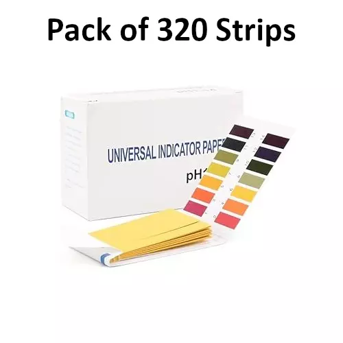 Bysafe 320 pH Strips Range 1-14, Size Approx. 45 mm x 7 mm for Distinguishing between Acids and Bases, OMPHB4
