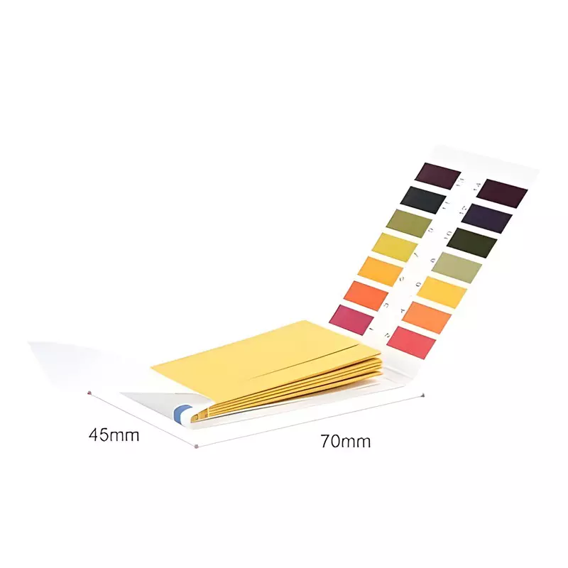 Bysafe 320 pH Strips Range 1-14, Size Approx. 45 mm x 7 mm for Distinguishing between Acids and Bases, OMPHB4