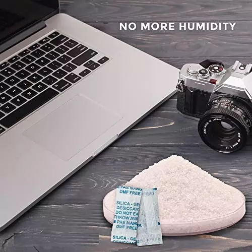 ELYSIAN 50 g Each x 10 Silica Gel Pouch for Absorbing Moisture in Clothes, Storage Compartments & More (Pack of 500 g)