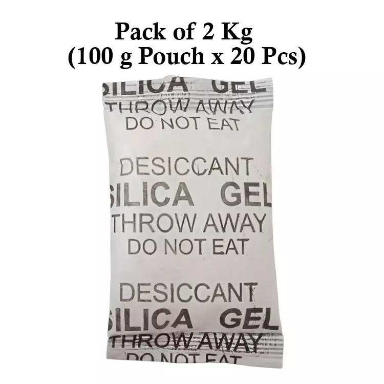 Ecofresh 100 g Silica Gel Granules in Paper Pouch White Color Desiccant for Absorbing Moisture (Pack of 20 Pcs)
