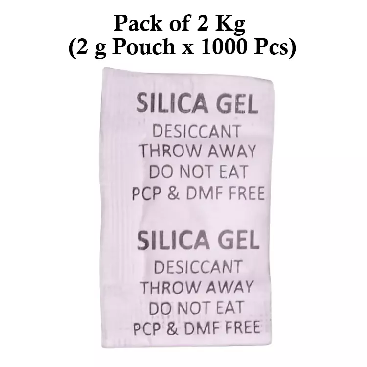 Ecofresh 2 g Silica Gel Beads in Paper Pouch White Color Desiccant for Absorbing Moisture (Pack of 1000 Pcs)
