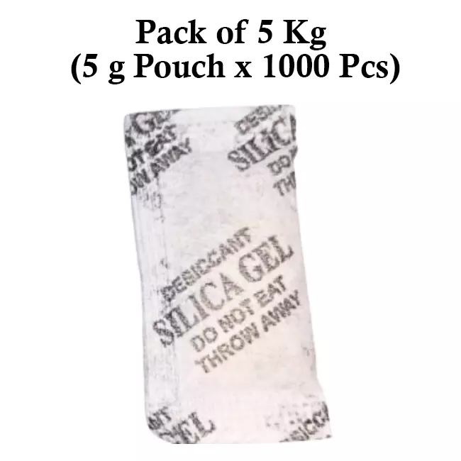 Ecofresh 5 g Silica Gel Granules in Paper Pouch White Color Desiccant for Absorbing Moisture (Pack of 1000 Pcs)