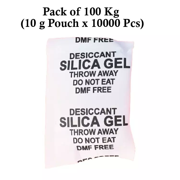 Ecofresh 10 g Silica Gel Beads in Paper Pouch White Color Desiccant for Absorbing Moisture (Pack of 10000 Pcs)