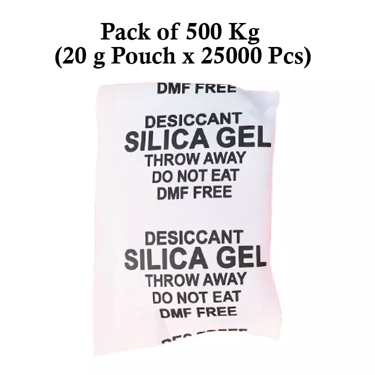 Ecofresh 20 g Silica Gel Granules in Paper Pouch White Color Desiccant for Absorbing Moisture (Pack of 25000 Pcs)