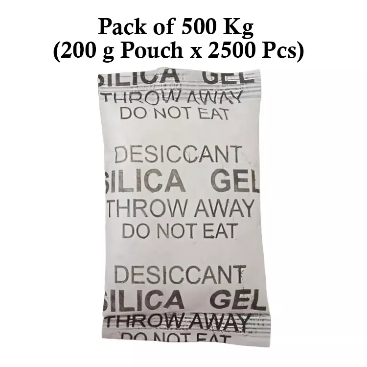 Ecofresh 200 g Silica Gel Granules in Paper Pouch White Color Desiccant for Absorbing Moisture (Pack of 2500 Pcs)