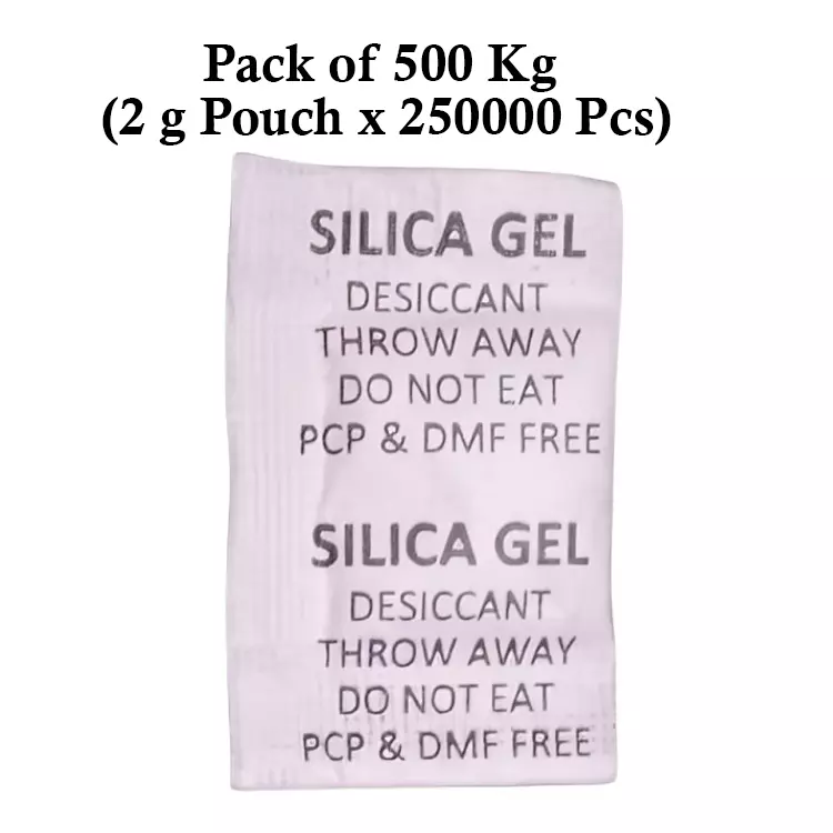 Ecofresh 2 g Silica Gel Beads in Paper Pouch White Color Desiccant for Absorbing Moisture (Pack of 250000 Pcs)