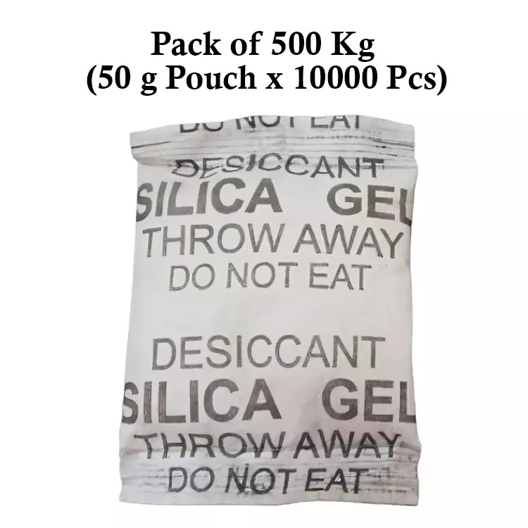 Ecofresh 50 g Silica Gel Beads in Paper Pouch White Color Desiccant for Absorbing Moisture (Pack of 10000 Pcs)