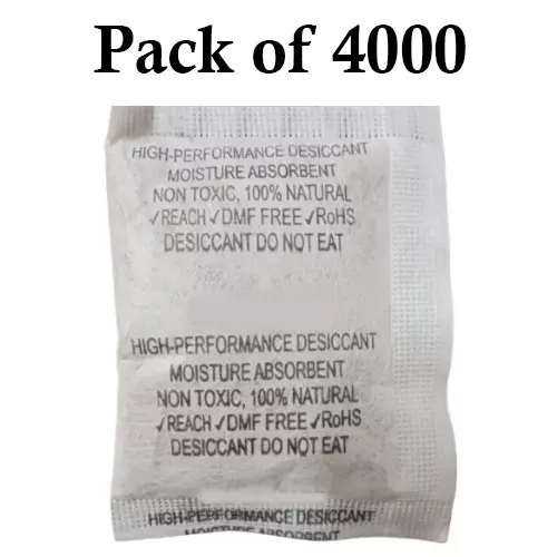Ecofresh 25 g Dry Clay Desiccant Pouch for Electronics, Leather Goods, Pharmaceuticals & More (Pack of 4000)