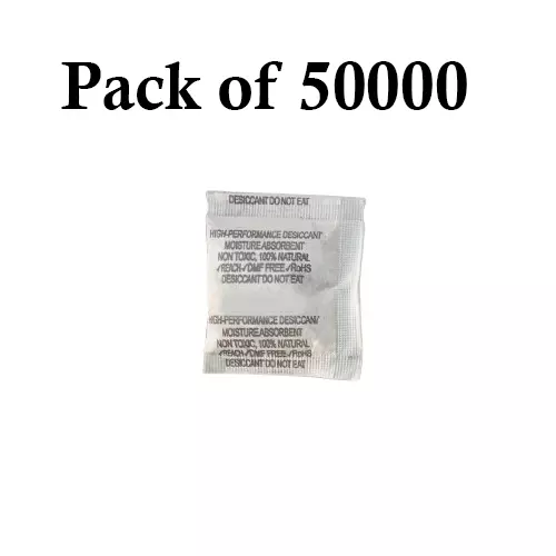 Ecofresh 10 g Dry Clay Desiccant Pouch for Electronics, Leather Goods, Pharmaceuticals & More (Pack of 50000)