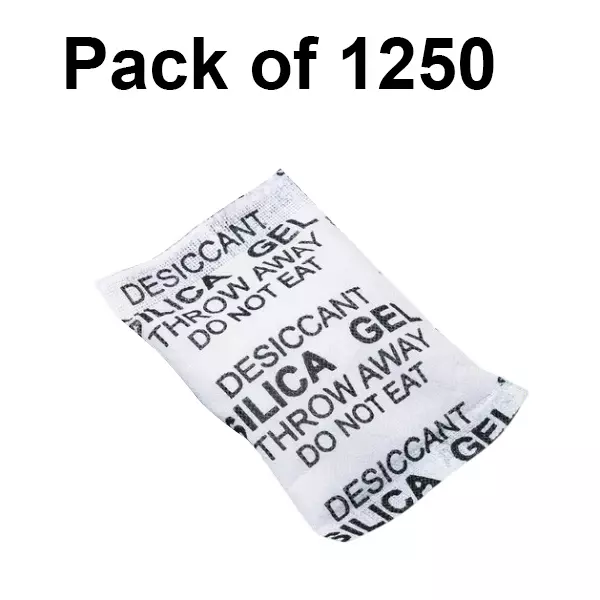 Waltzer India 20 g Silica Gel Packet White Color Crystals for Absorbing Moisture, WI-SILICA-20GM/P-1KG (Pack of 1250)