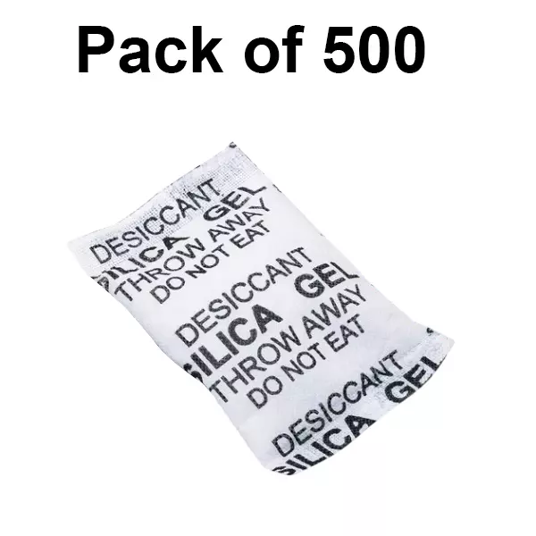 Waltzer India 50 g Silica Gel Packet White Color Crystals for Absorbing Moisture, WI-SILICA-50GM/P-1KG (Pack of 500)