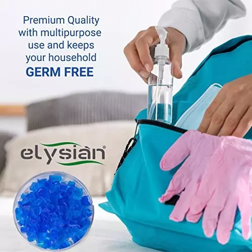 ELYSIAN 250 g Silica Gel Crystal Color Indicating Desiccant Size 2-5 mm Blue Color for Absorbing Moisture